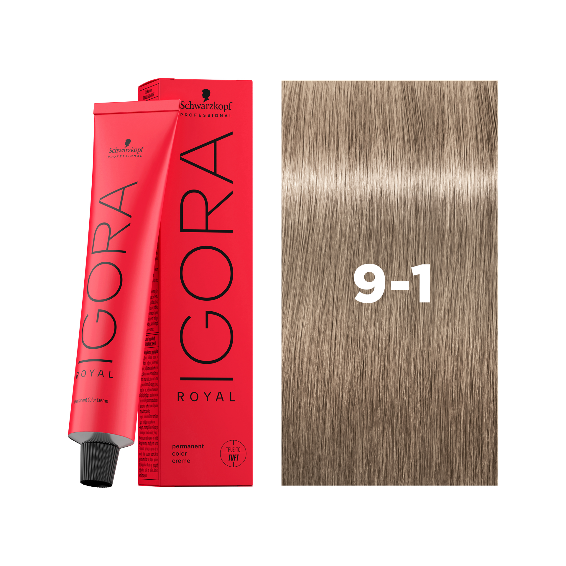 Schwarzkopf Professional Igora Royal 9-1 Extra Light Blonde Cendré, 60ml