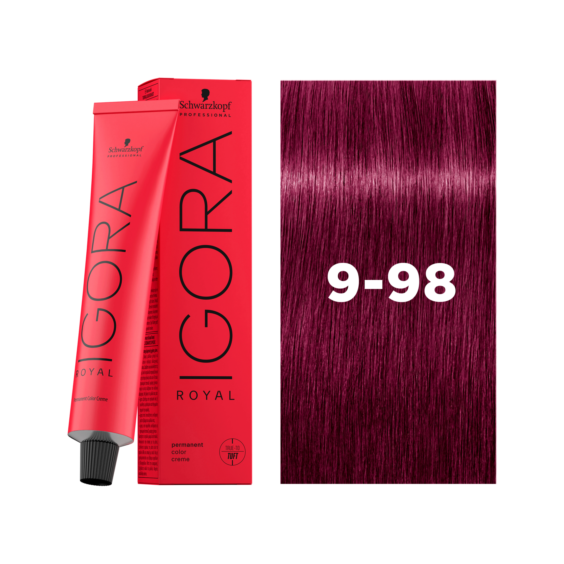 Schwarzkopf Professional Igora Royal 9-98 Extra Light Blonde Violet Red, 60ml