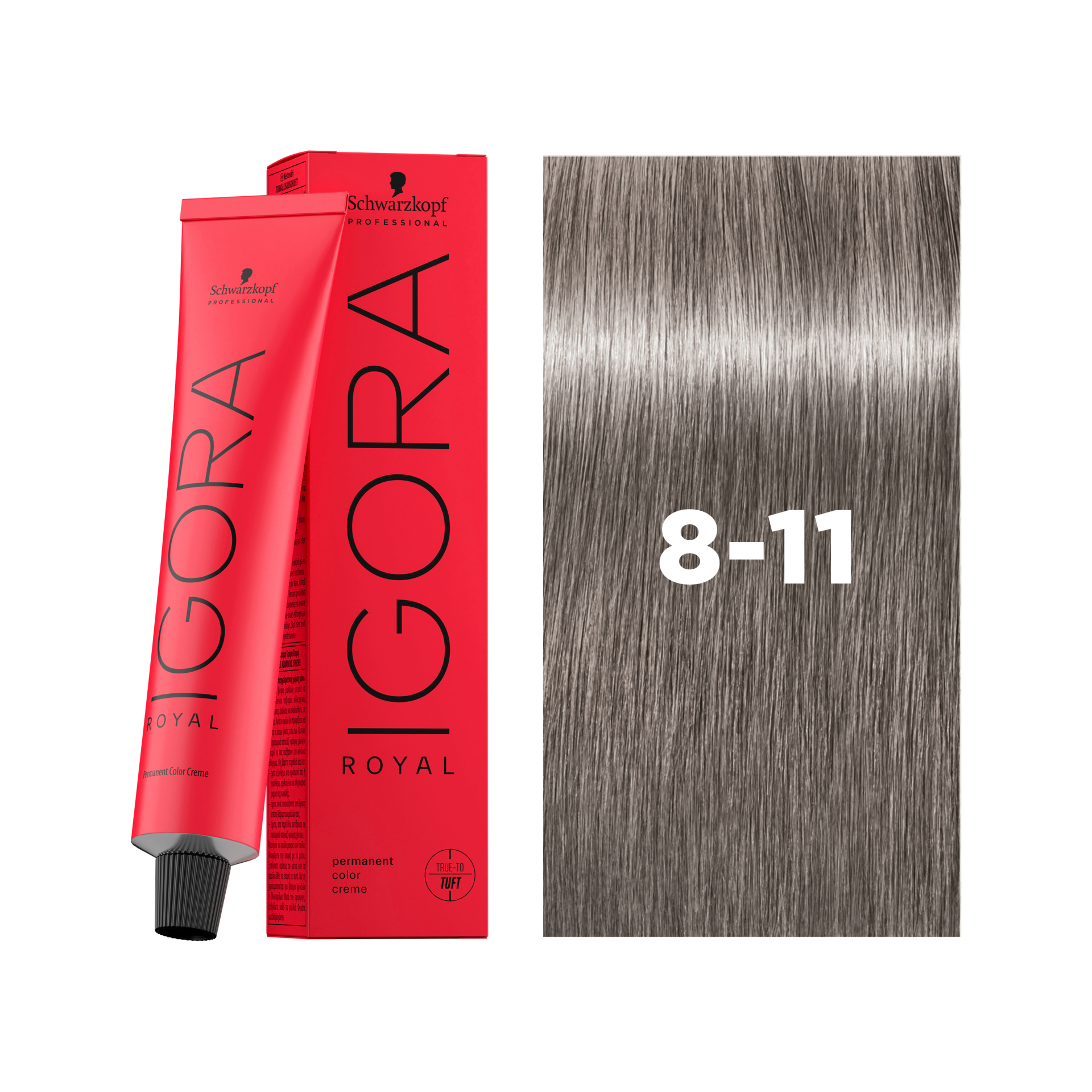 Schwarzkopf Professional Igora Royal 8-11 Light Blonde Cendré Extra, 60ml