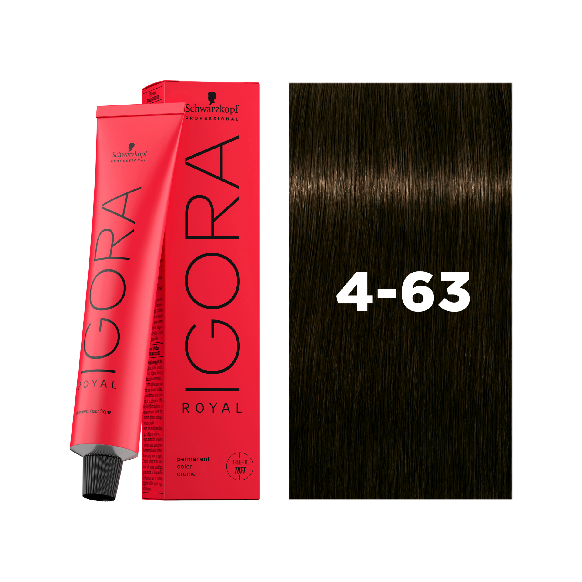 Schwarzkopf Professional Igora Royal 4-63 Medium Brown Chocolate Matt, 60ml