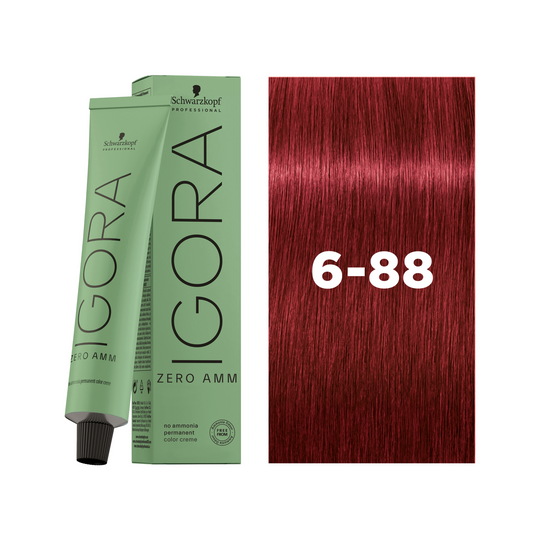 Schwarzkopf Professional Igora Zero AMM 6-88 Dark Blonde Red Extra, 60ml Buy at Indicrest