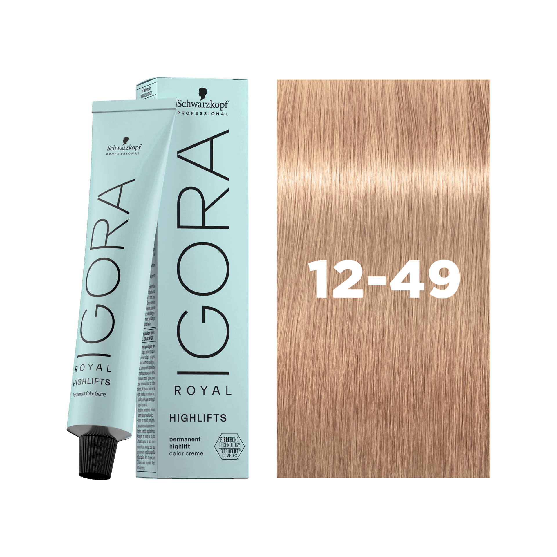 Schwarzkopf Professional Igora Royal Highlifts 12-49 Special Blonde Beige Violet, 60ml