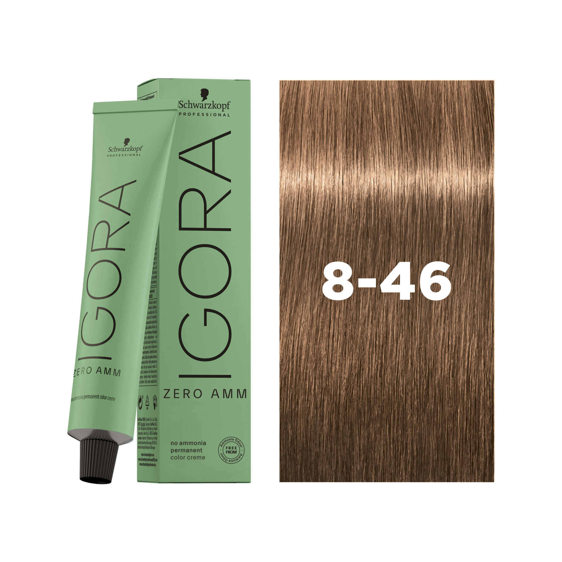 Schwarzkopf Professional Igora Zero AMM 8-46 Light Blonde Beige Chocolate, 60ml