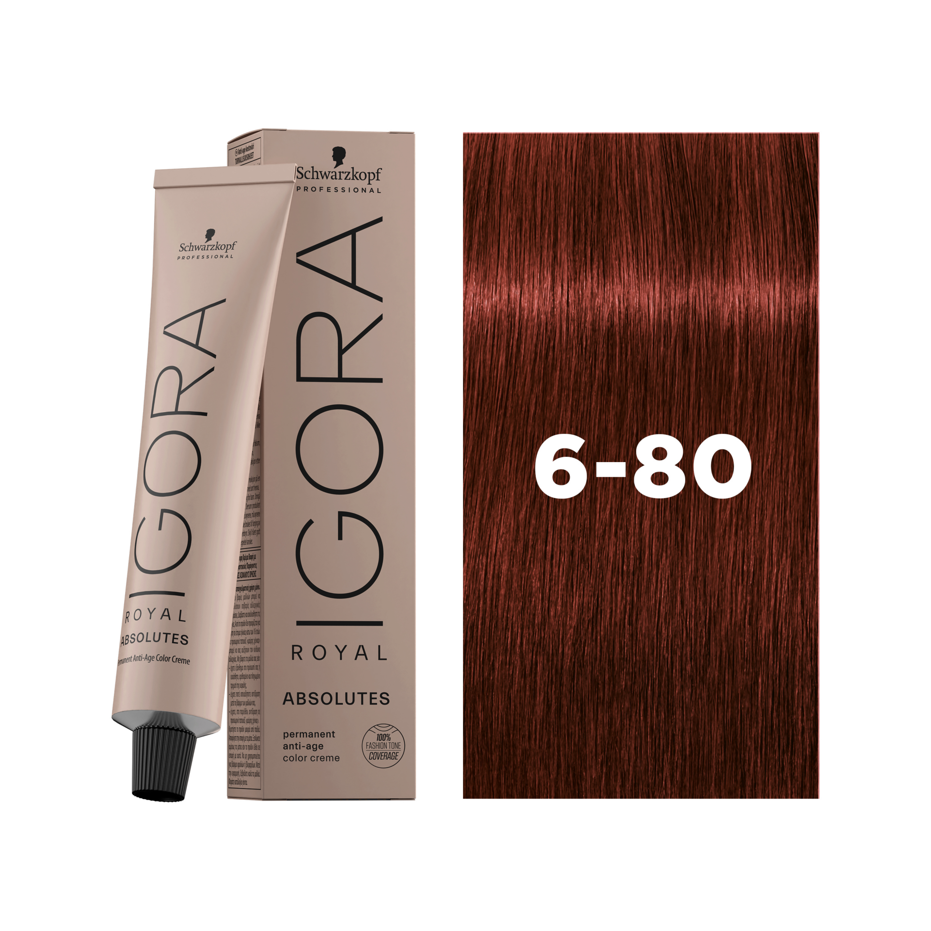 Schwarzkopf Professional Igora Royal Absolutes 6-80 Dark Blonde Red Natural, 60ml