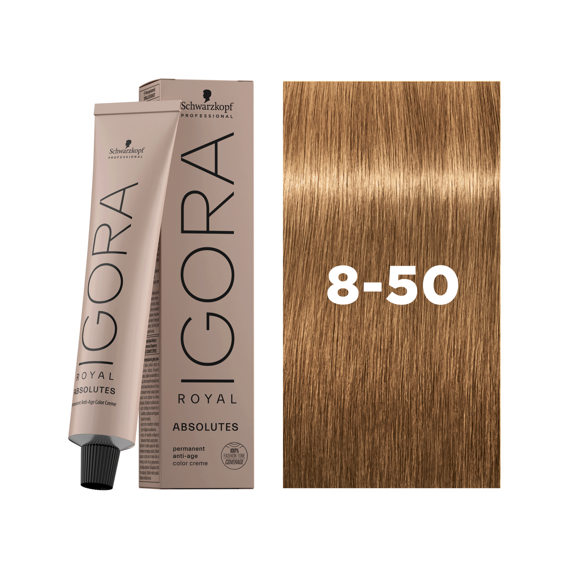Schwarzkopf Professional Igora Royal Absolutes 8-50 Light Blonde Gold Natural, 60ml