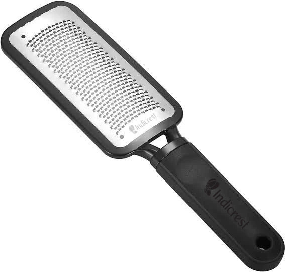 Indicrest Professional Foot Scraper, Rasp Foot File & Callus Remover | Stainless Steel Pedicure Rasp for Dead Skin, Cracked Heels & Dry Feet