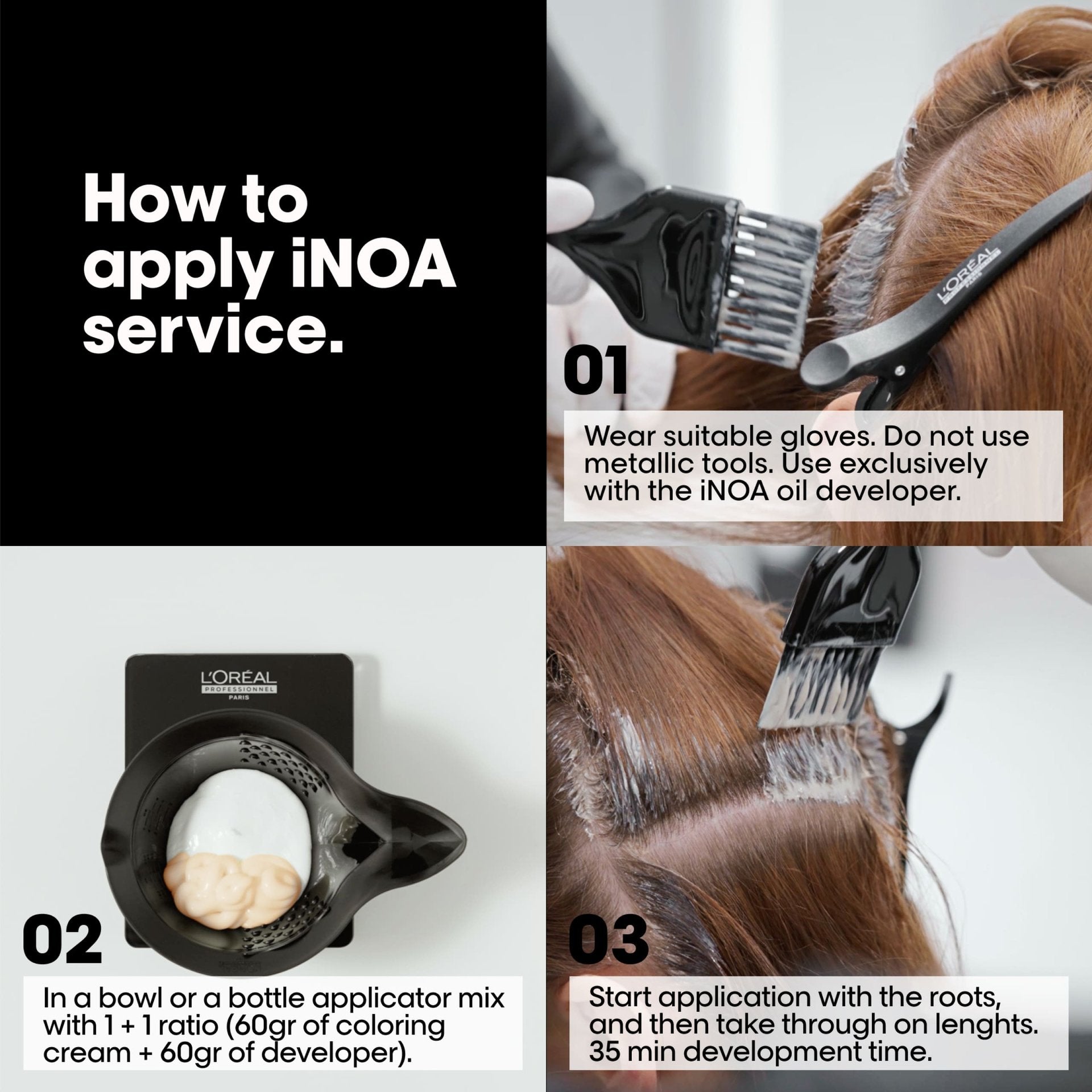 Indicrest photo of iNOA 4.0 deep brown color tube and packaging