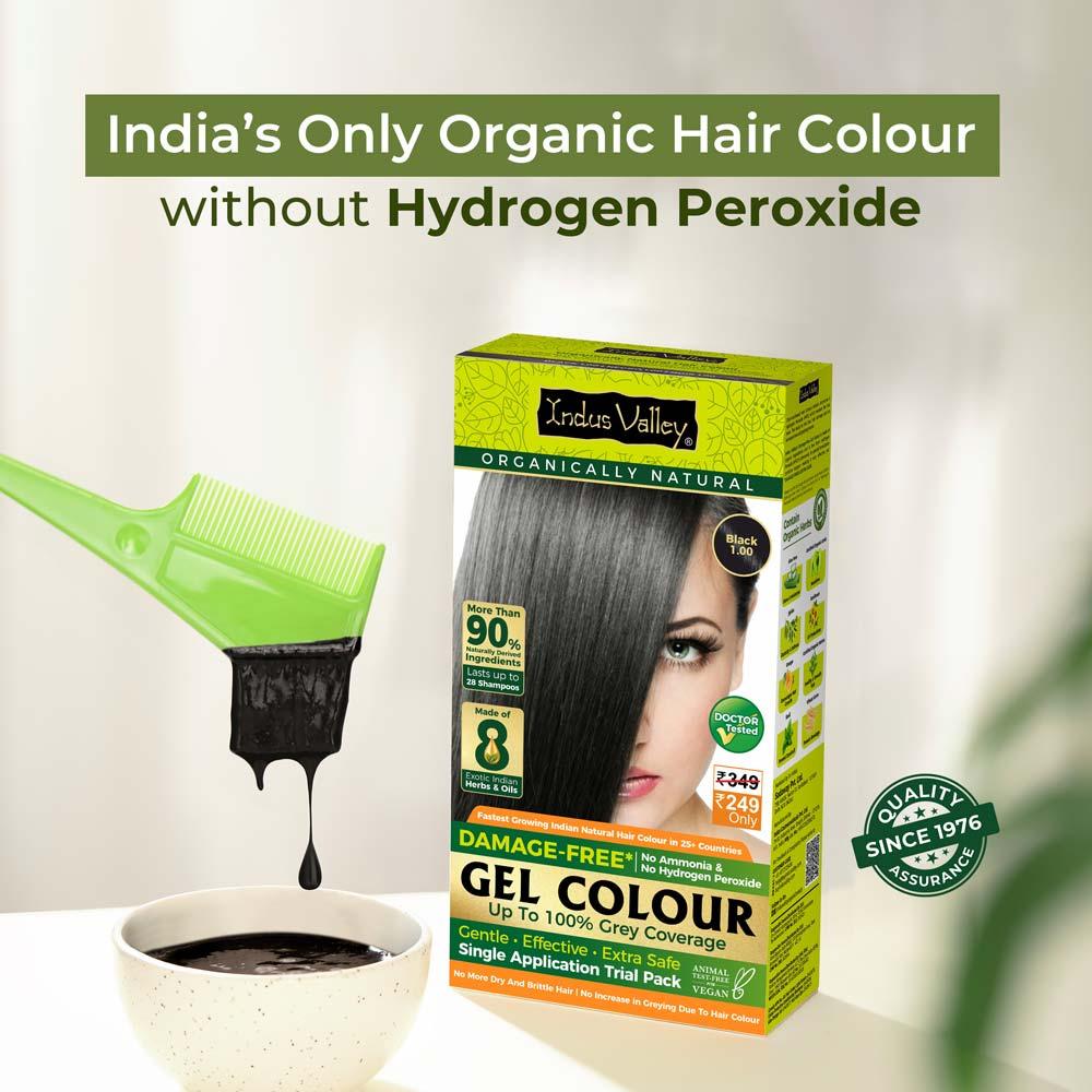 Indus Valley Gentle Gel Hair Colour for Grey Coverage