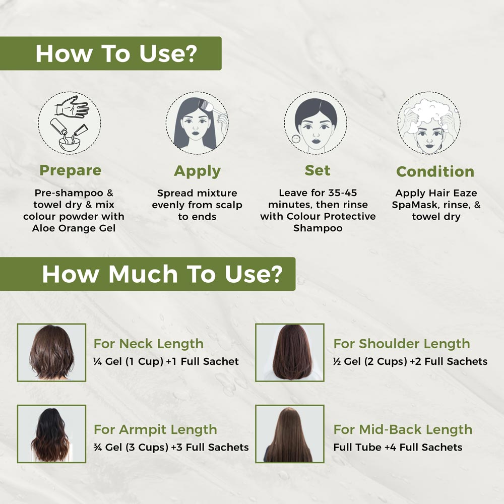 Indus Valley How to Use Herbal Gel Hair Colour Black 220ml