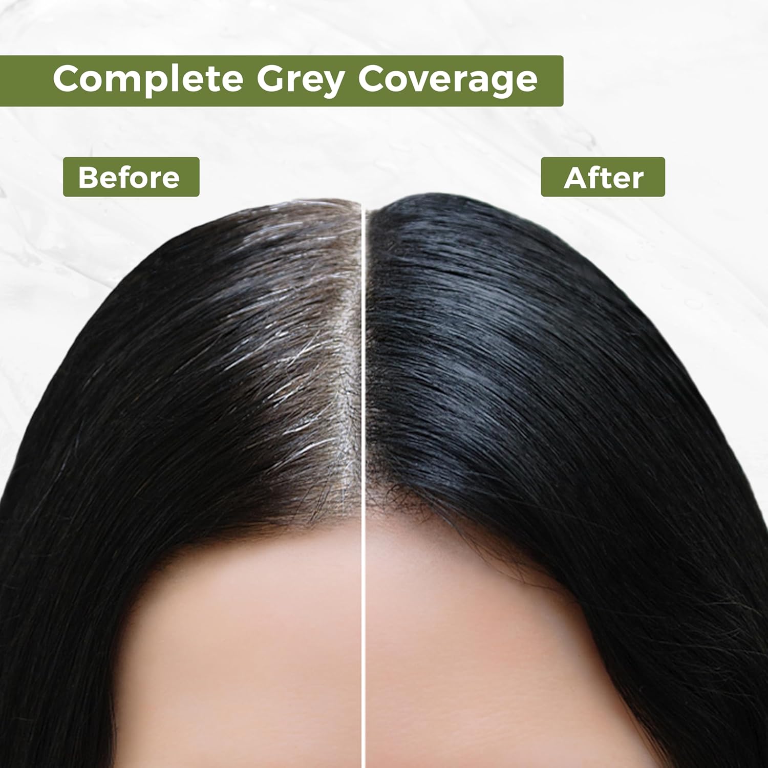 Indus Valley befor and after Gel Hair Colour Texture Dark Brown by Indicrest Buy at Indicrest