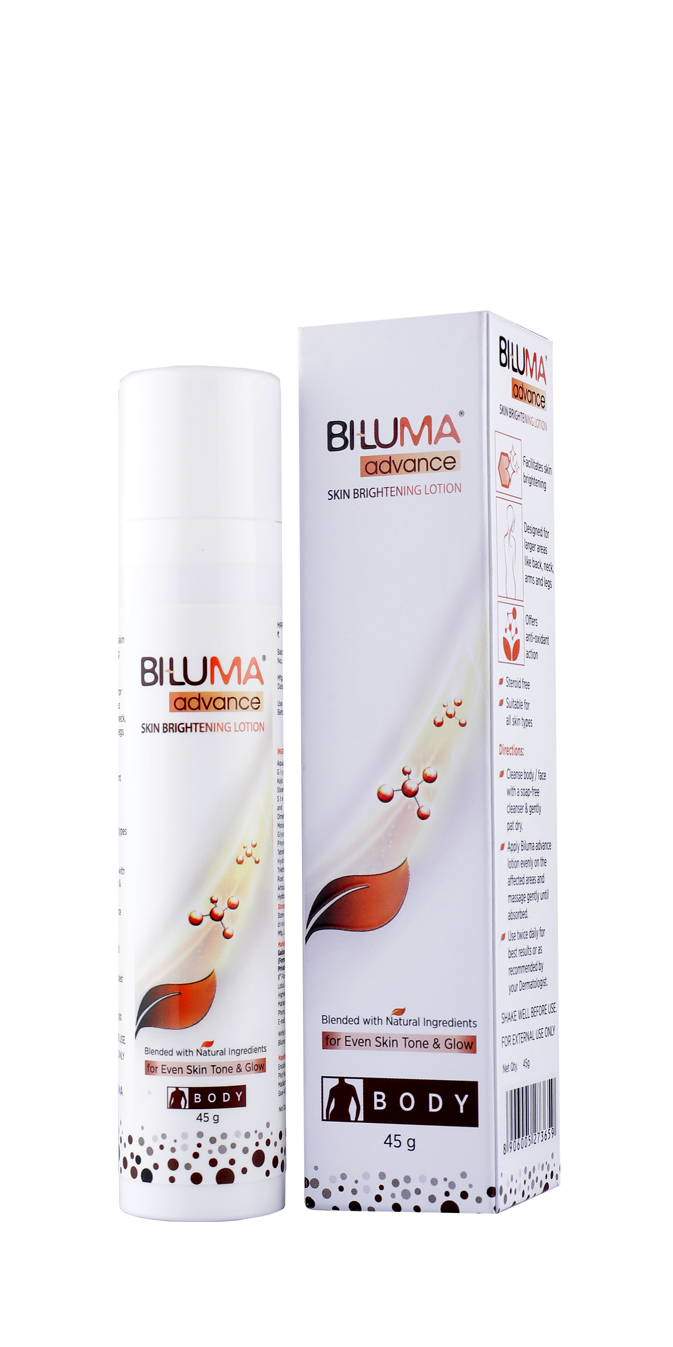 Biluma Advance Skin Brightening Lotion, 45 g