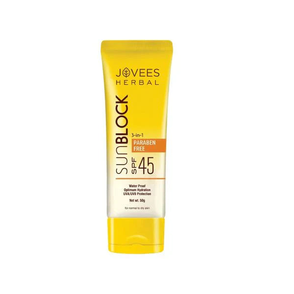 Jovees Sun Block SPF45 100g - Indicrest Buy at Indicrest