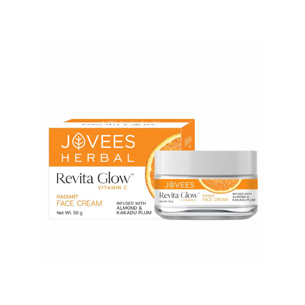 Jovees Herbal Vitamin C Face Cream Infused with Kakadu Plum and Almonds, 50g
