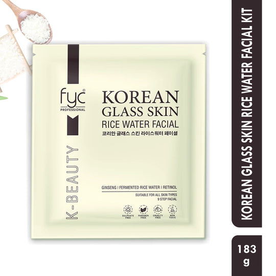 FYC Professional Korean Glass Skin Rice Water Facial Kit, 9 Steps 183g Buy at Indicrest