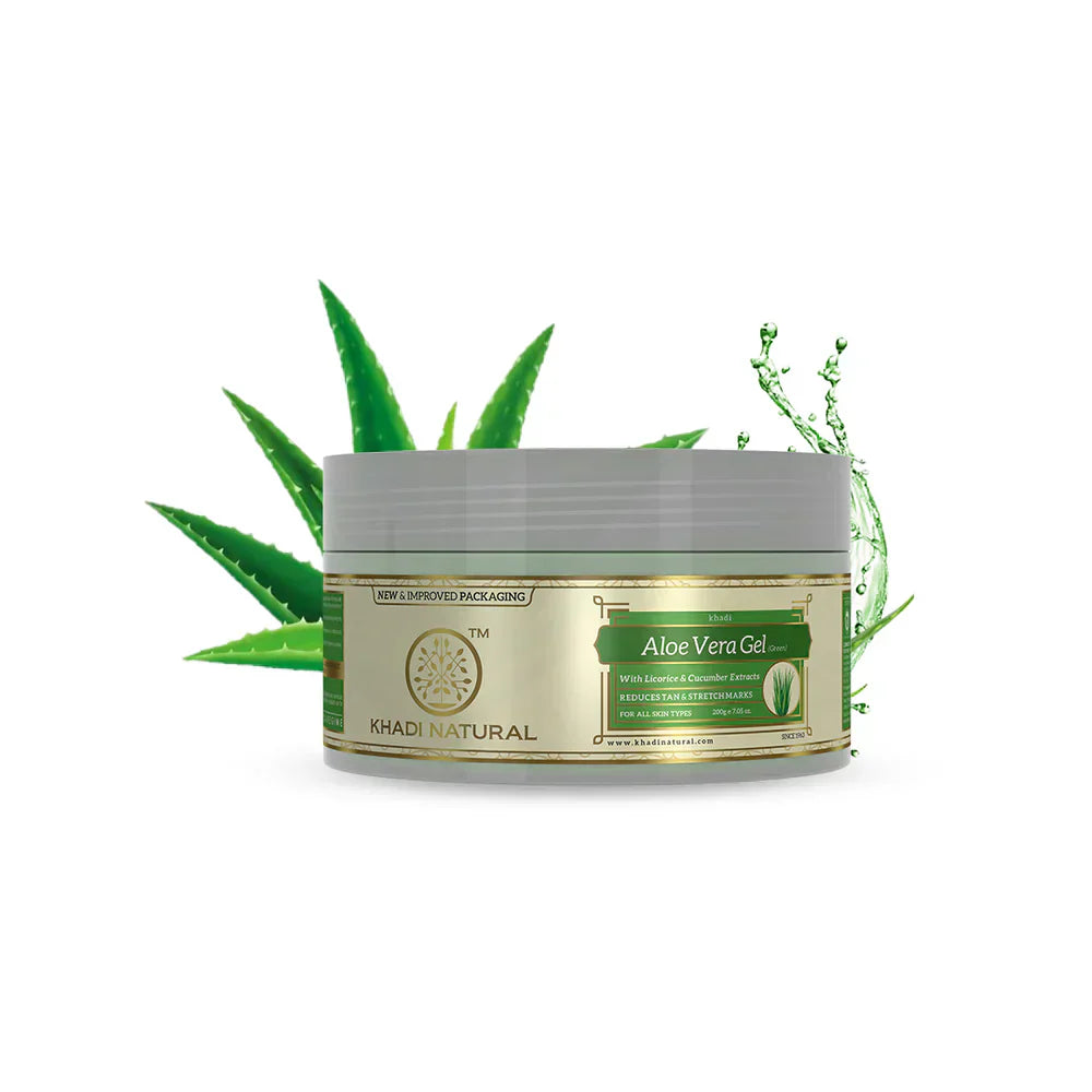 Khadi Aloevera Facial Massage Gel Green 200g - Indicrest