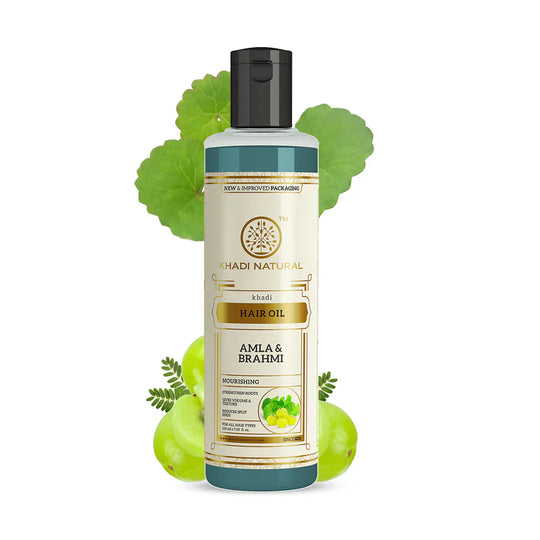 Khadi Amla & Brahmi Hair oil 210ml - Indicrest Buy at Indicrest