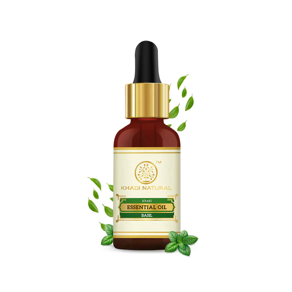 Khadi Basil Ess Oil 15ml - Indicrest