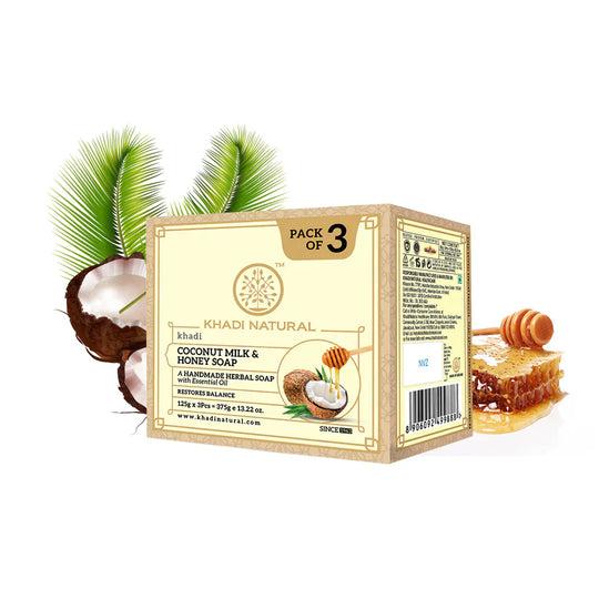 Khadi Coconut Milk & Honey Soap 125g - Indicrest Buy at Indicrest