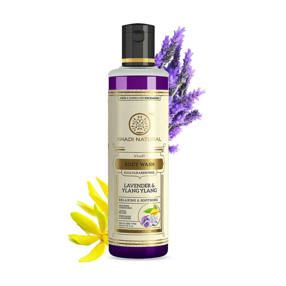 Khadi Lavender & Ylang Ylang Body Wash 210ml - Indicrest