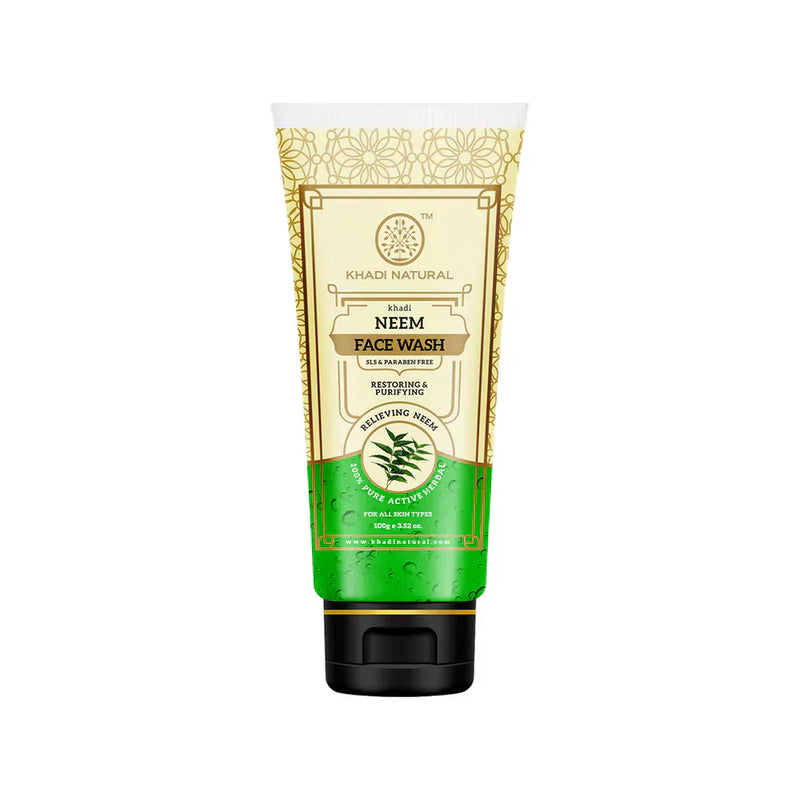 Khadi Neem Face Wash Tub 100g - Indicrest Buy at Indicrest