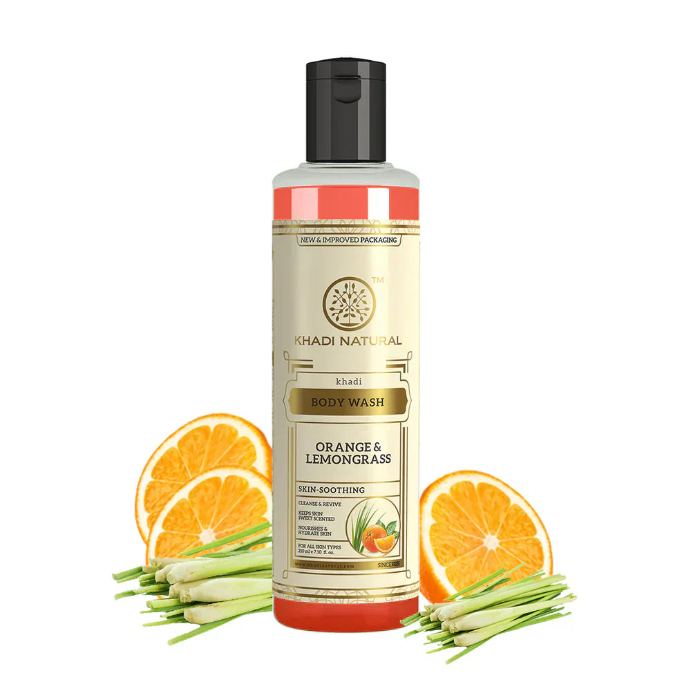 Khadi Orange & Lemongrass Body Wash 210ml - Indicrest