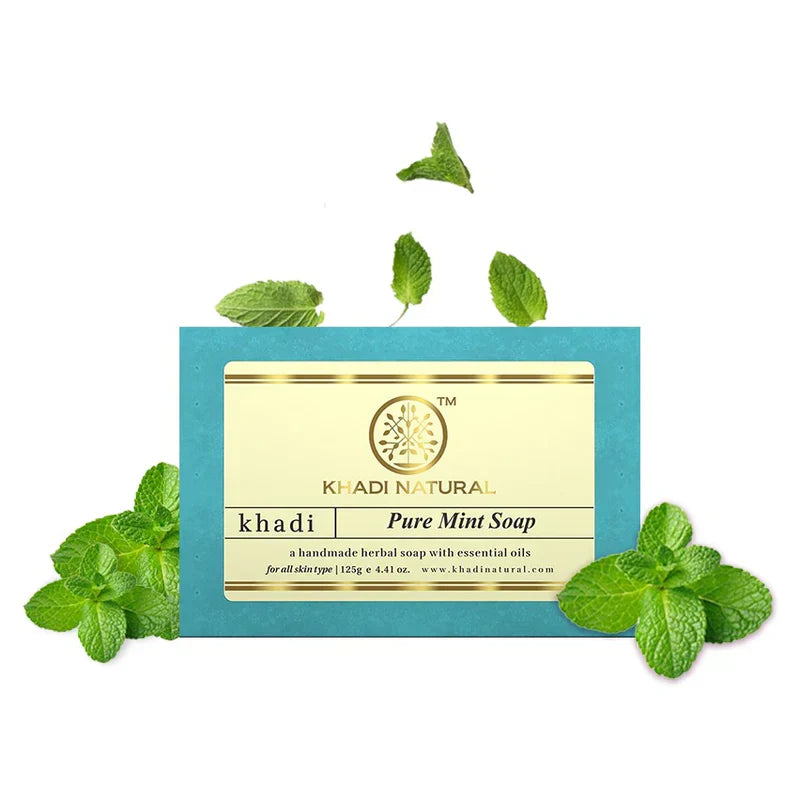 Khadi Pure Mint Soap 125g - Indicrest