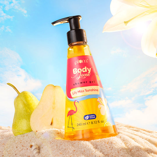 Plum Lily Miss Sunshine Shower Gel by Plum BodyLovin' | SLS-Free | Hydrating Formula | Fruity-Floral Fragrance | Aloe-Infused Body Wash, 240ml Buy at Indicrest
