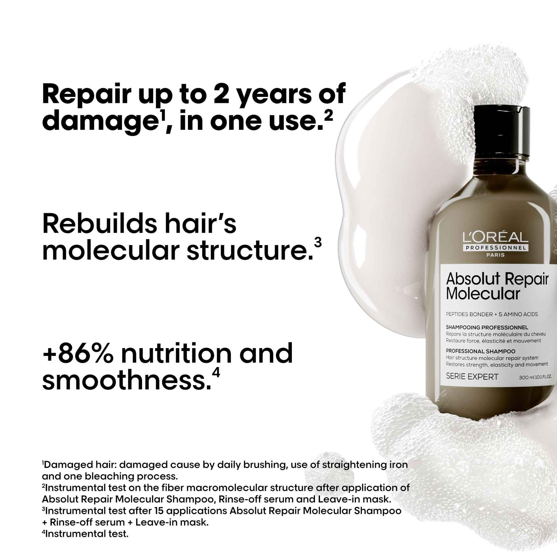 LOréal Professionnel Absolut Repair Molecular Shampoo 300ml – Indicrest
