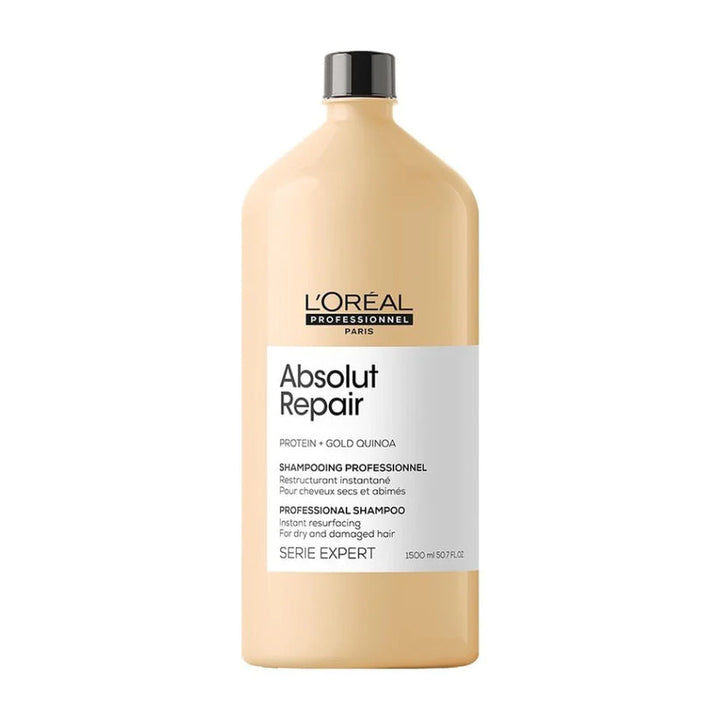 L'Oreal Professionnel Absolut Repair Shampoo, 1.5L | Hair Mask, 490g | Hair Serum, 90g Combo For Damaged Hair