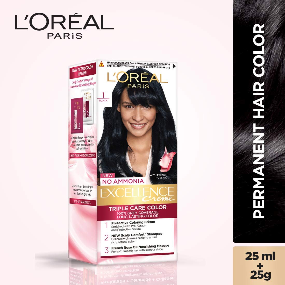 L'Oreal Paris Hair Colour Box Contents