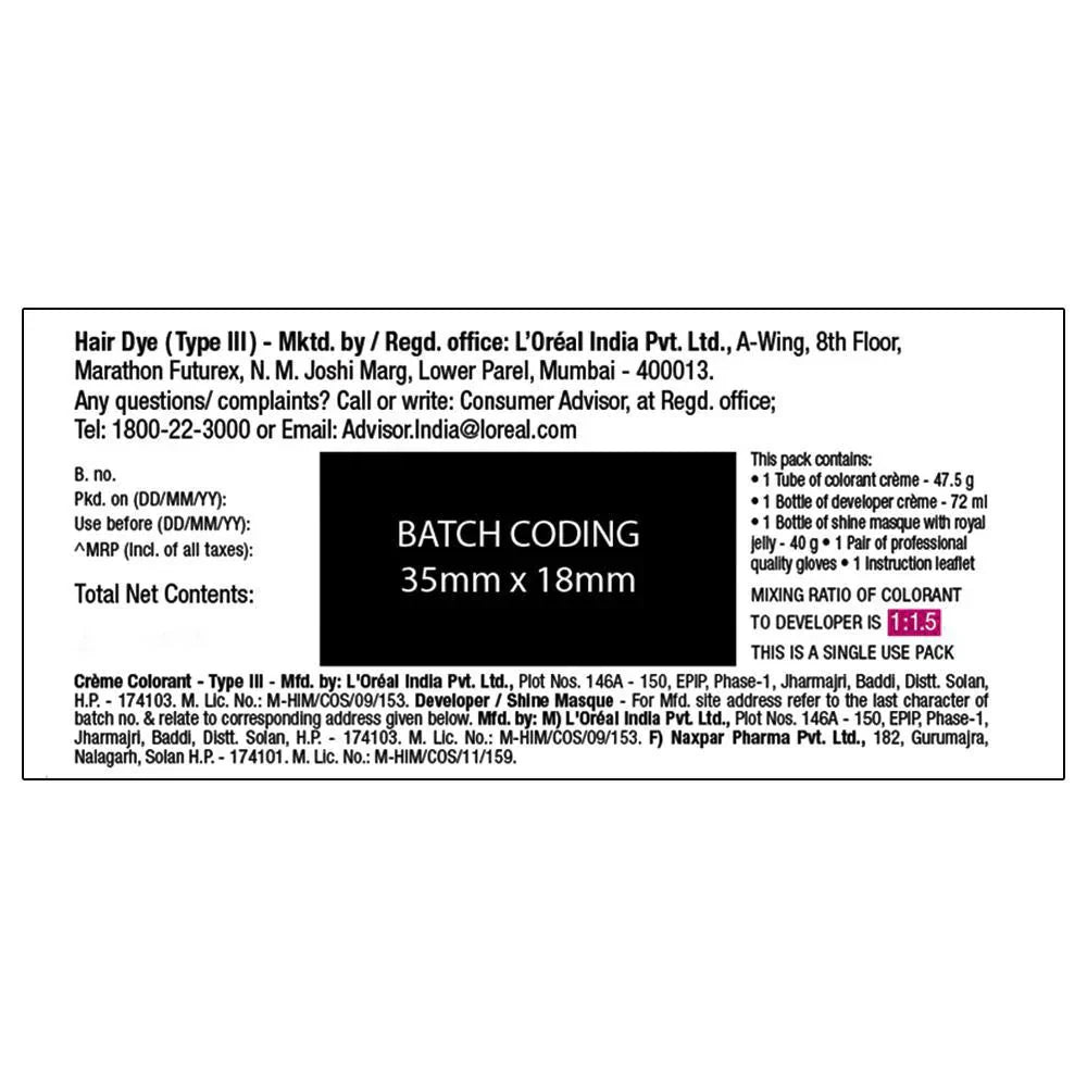 L’Oreal Paris Casting Crème Gloss Hair Color - 400 Dark Brown (87.5g + 72ml)10