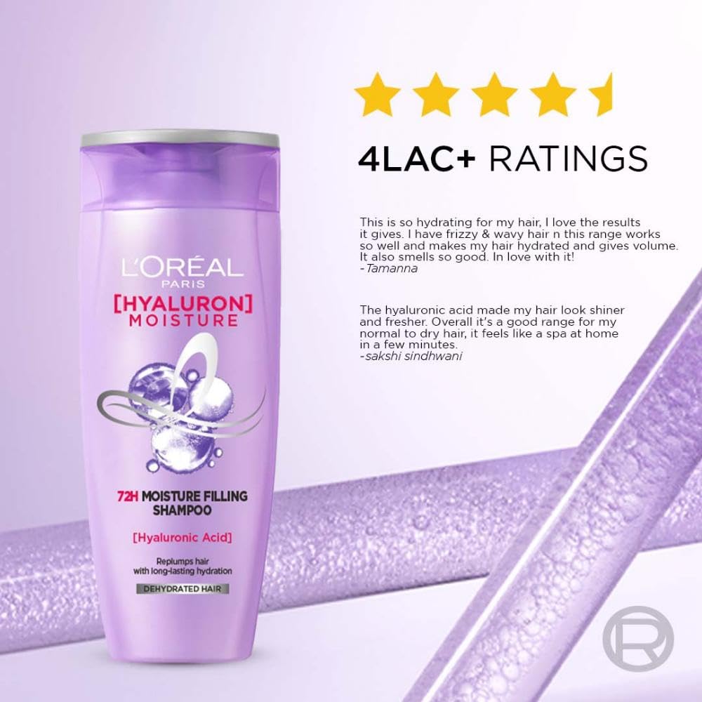 L'Oreal  Paris Hyaluron Moisture 72HR Shampoo with Hyaluronic Acid – 180ml8