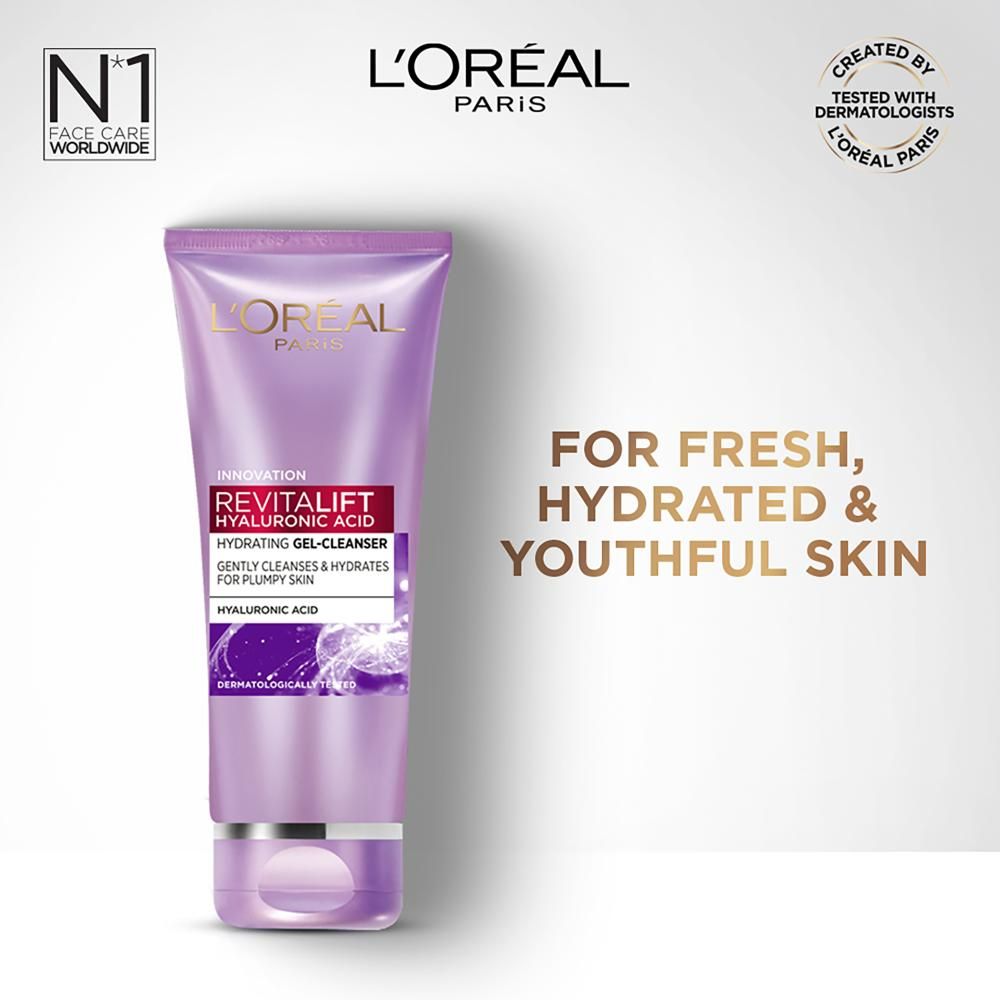 L'Oreal  Paris Revitalift Hyaluronic Acid Hydrating Gel Cleanser (100ml)3