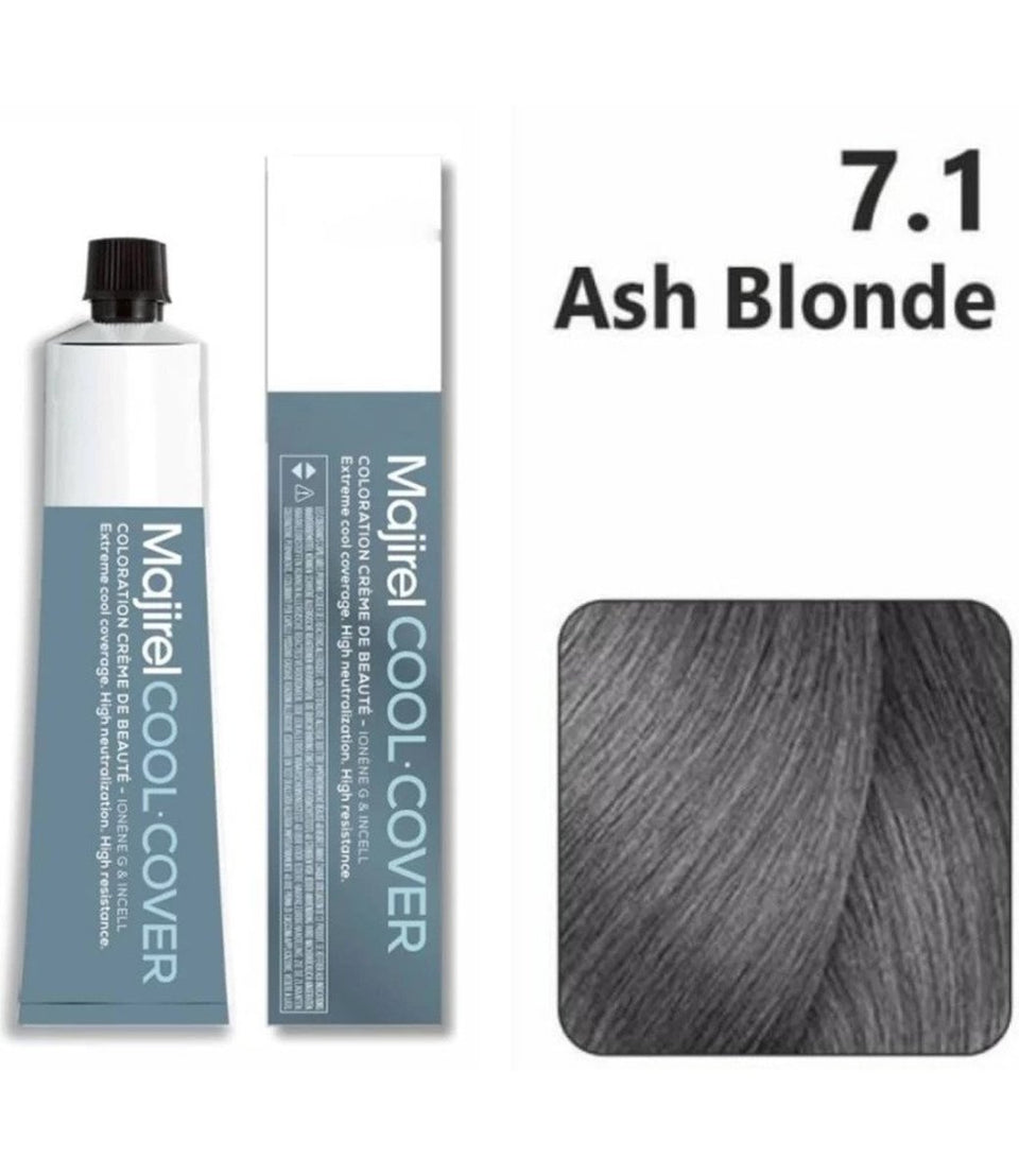 L'Oreal Professionnel Paris Majirel - Cool Cover 7.11 (Deep Ash Blonde) 49.5 g