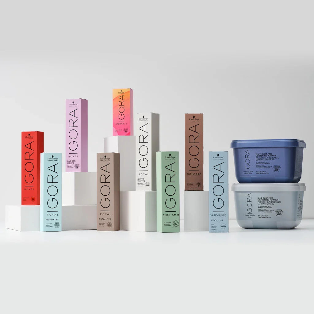 Light Brown natural hair colour cream Igora Zero Indicrest