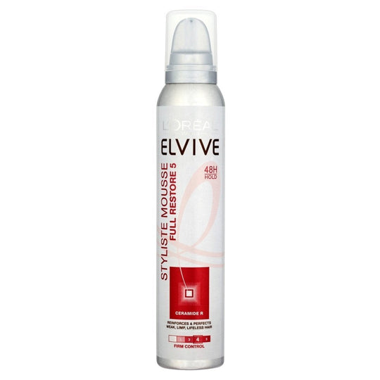 L'Oreal  Paris - Elvive Styliste Mousse Full Restore 5 Volume 24H Hold - (200ml) - Indicrest Buy at Indicrest
