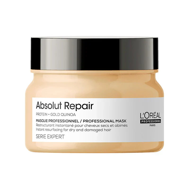 L'Oreal  Professionnel Paris Absolut Repair Hair Mask With Protein + Gold Quinoa - (490g) - Indicrest