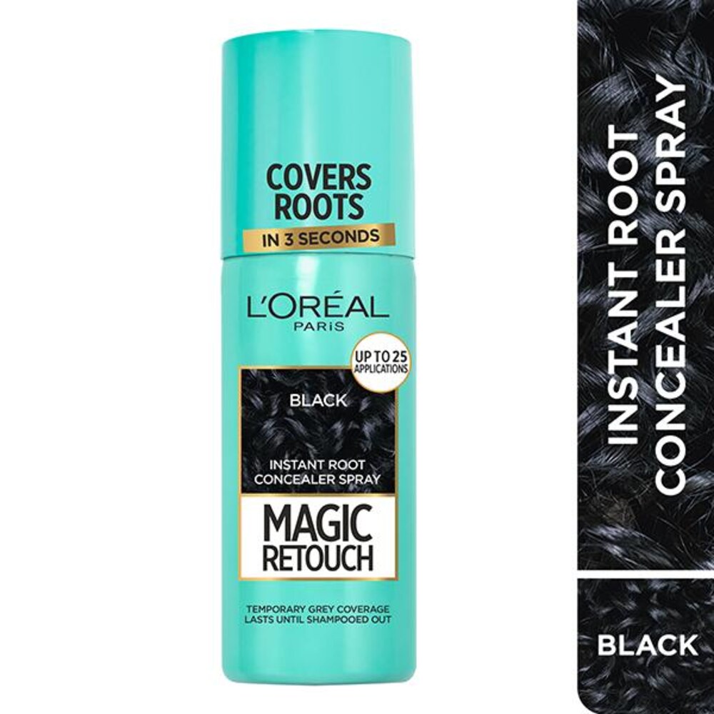 L'Oreal  Professionnel Paris Magic Retouch Instant Root Concealer Spray - Black - (75ml) - Indicrest