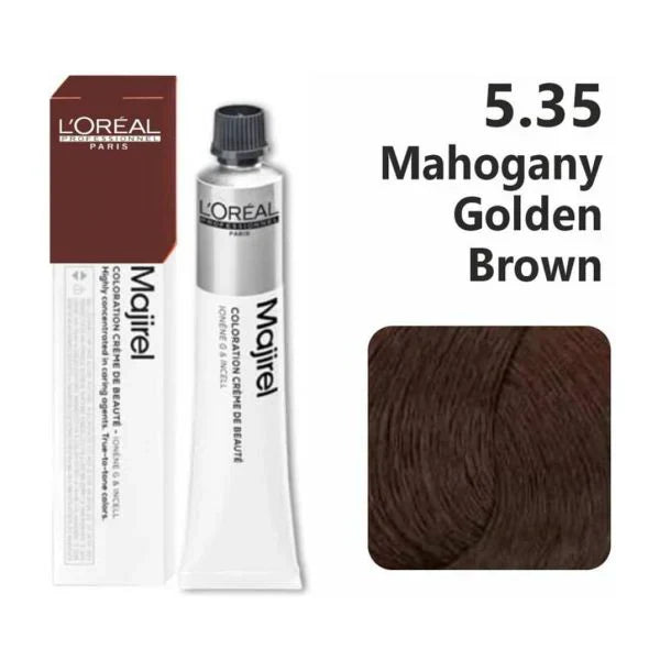 L'Oreal  Professionnel Paris - Majirel - 5.35 (Mahogany Golden Light Brown) - Mix 1:1.5 - (49.5g) - Indicrest