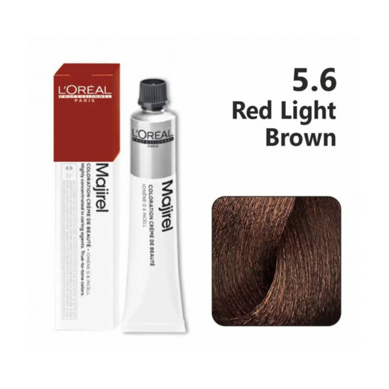 L'Oreal  Professionnel Paris - Majirel - 5.6 (Red Light Brown) - Mix 1:1.5 - (49.5g) - Indicrest