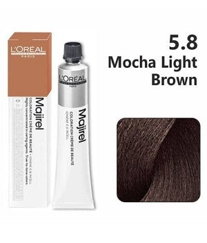 L'Oreal  Professionnel Paris - Majirel - 5.8 (Mocha Light Brown) - Mix 1:1.5 - (49.5g) - Indicrest