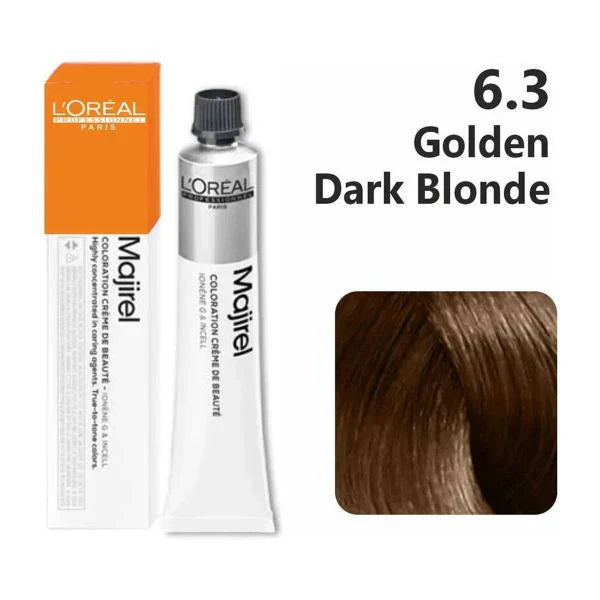 L'Oreal  Professionnel Paris - Majirel - 6.3 (Golden Dark Blonde) - Mix 1:1.5 - (49.5g) - Indicrest