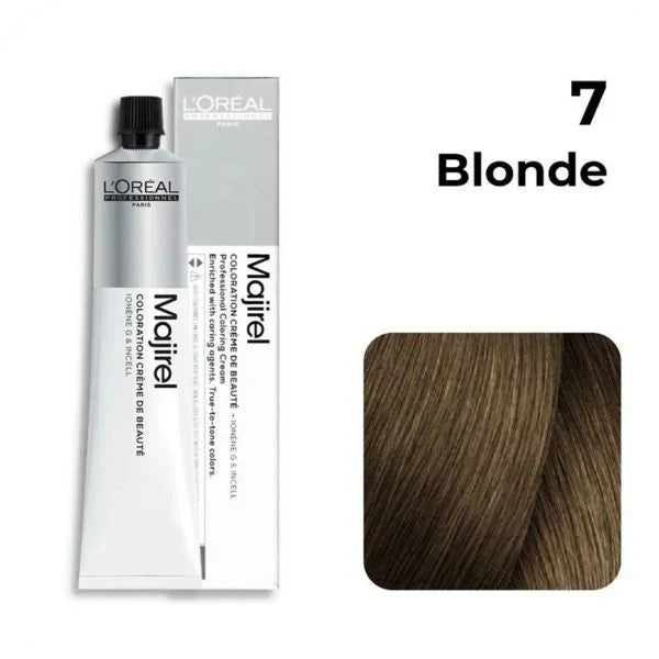 L'Oreal  Professionnel Paris - Majirel - 7 (Blonde) - Mix 1:1.5 - (49.5g) - Indicrest