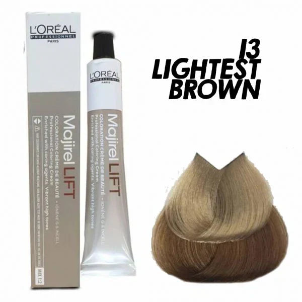 L'Oreal  Professionnel Paris - Majirel Majilift - 13 (Lightest Brown) - Mix 1:2 - (49.5g) - Indicrest