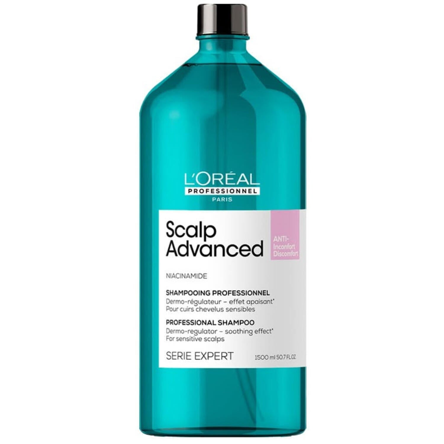 L'Oreal Professionnel Scalp Advanced Anti-Oiliness Dermo-Purifier Shampoo, 1500ml and Anti-Oiliness Mask, 500ml – Deep Purifying Combo