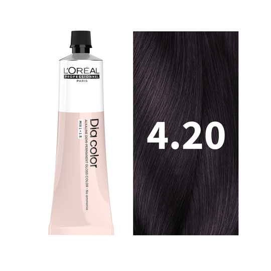 L'Oreal Professionnel Paris Dia Color 4.20 - Extra Burgundy Brown Hair Color, 60ml Buy at Indicrest