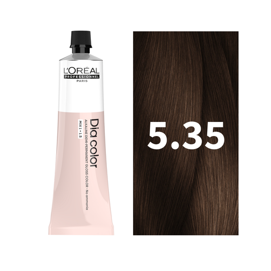 L'Oreal Professionnel Paris Dia Color 5.35 - Mahogany Golden Light Brown Hair Color, 60ml Buy at Indicrest