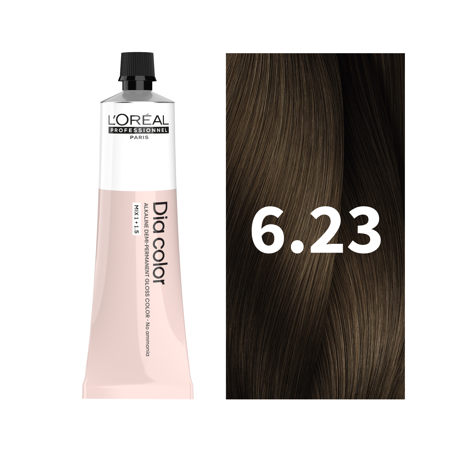 L'Oreal Professionnel Paris Dia Color 6.23 - Dark Iridescent Golden Hair Color, 60ml Buy at Indicrest
