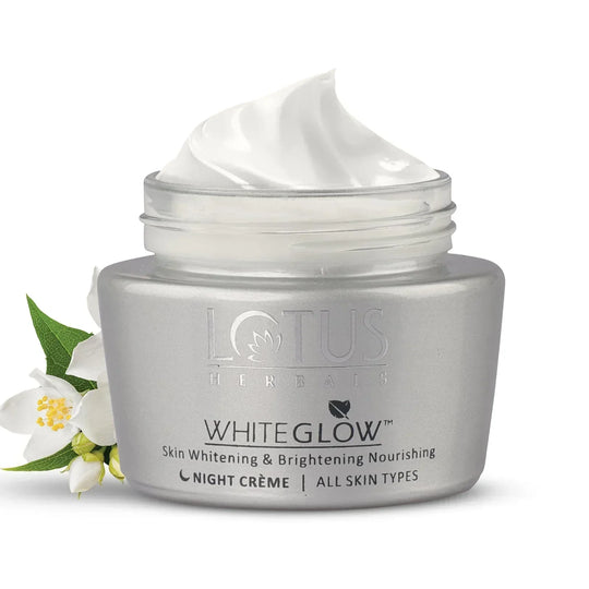 Lotus Herbals Cream, White Glow Skin Whitening & Brightening Nourishing Night Creme (40g) - Indicrest Buy at Indicrest