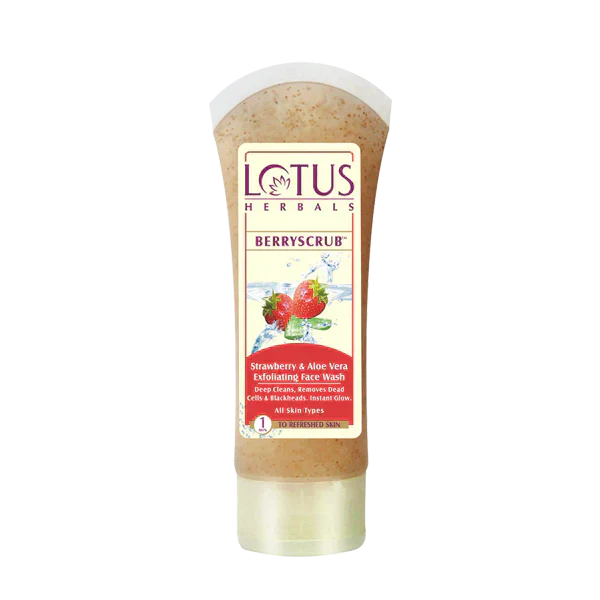 Lotus Herbals BerryScrub Face Wash, 80g - Indicrest Buy at Indicrest